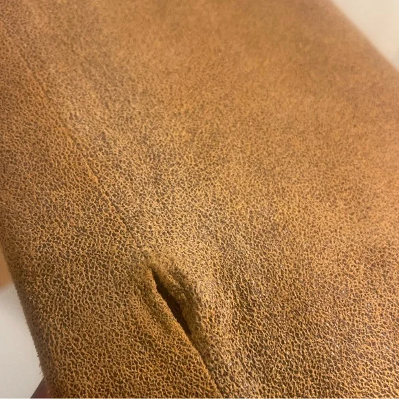 Adler Collection Vintage Leather Coat with Fur Collar Size M  Pre-Loved - Picture 5 of 12